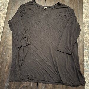 Black Long Sleeve Top